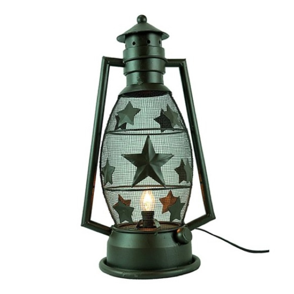 NEW dark brown Star Wrought-Iron Lantern